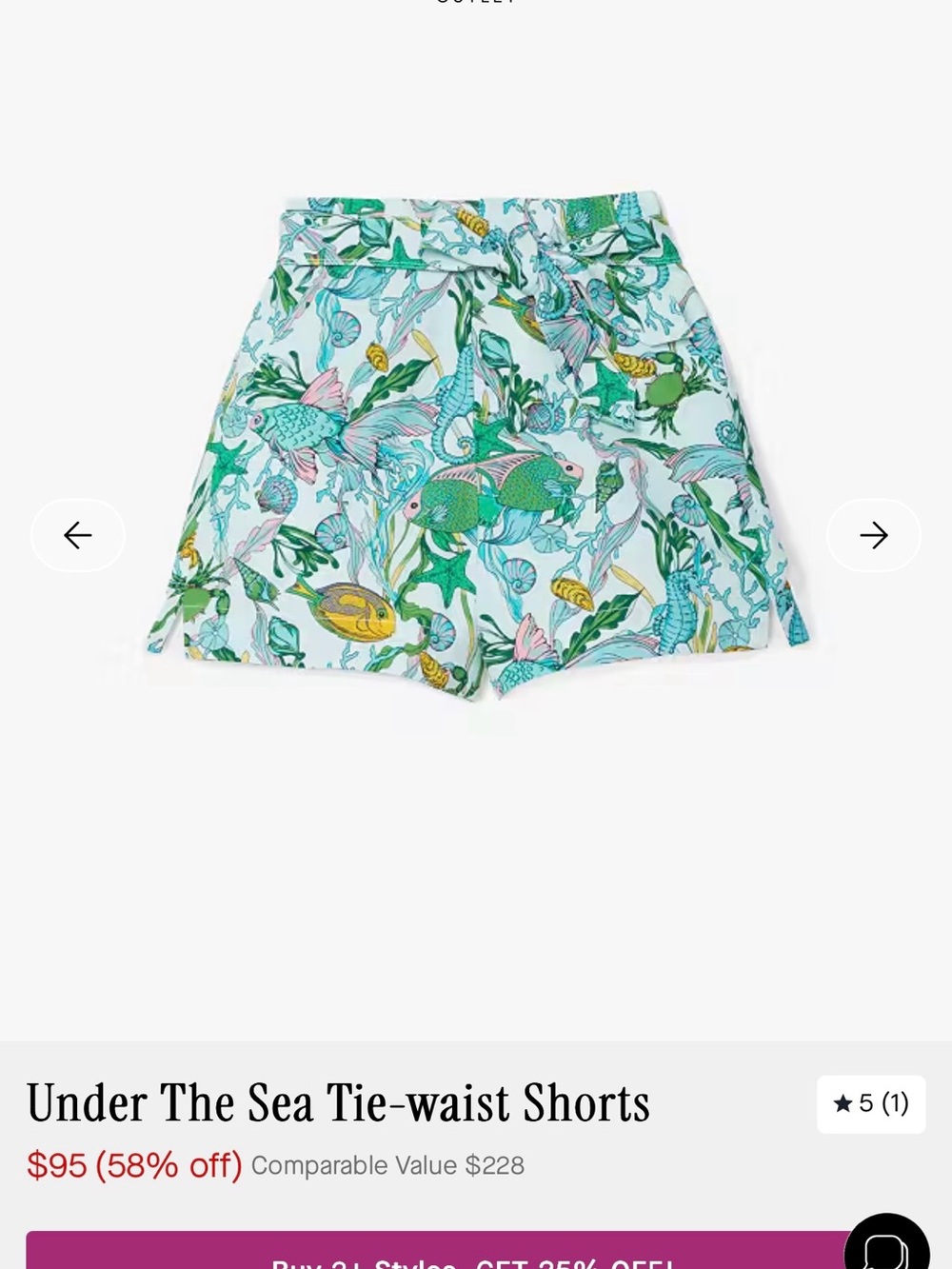 Kate Spade Under the Sea Shorts